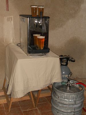 Beer on tap