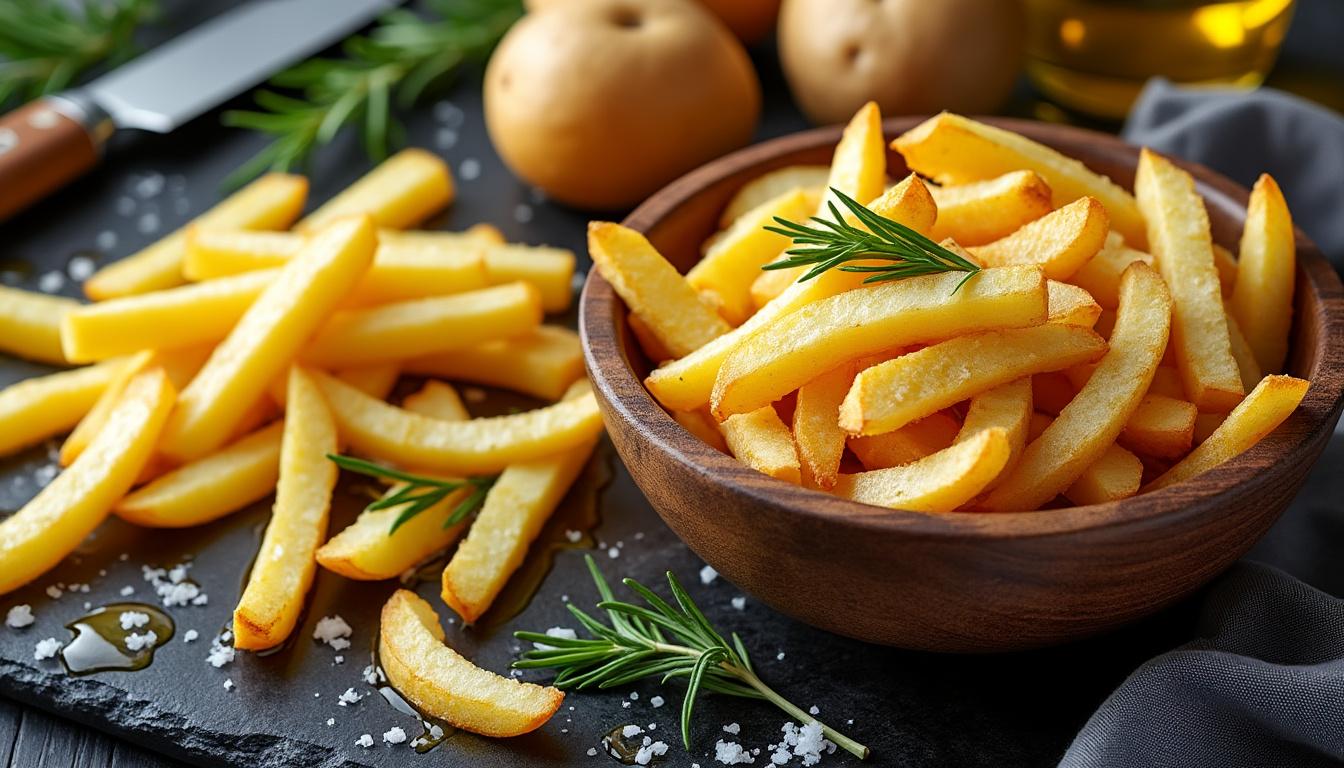 découvrez nos astuces simples et efficaces pour réussir des frites maison croustillantes et savoureuses à chaque fois. apprenez les techniques de préparation et de cuisson pour des frites parfaites.