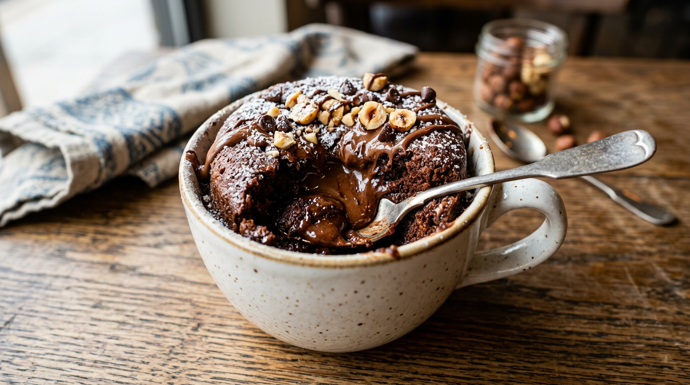 découvrez comment préparer un mug cake nutella moelleux et rapide en quelques minutes avec notre recette facile et délicieuse, parfaite pour une pause gourmande improvisée.