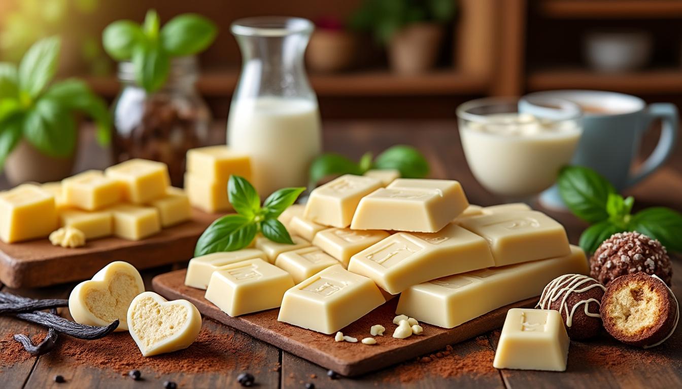 découvrez tout sur le chocolat blanc : sa composition, ses différents usages en cuisine, et les bienfaits qu'il peut offrir. une guide complet pour les amateurs de douceur.