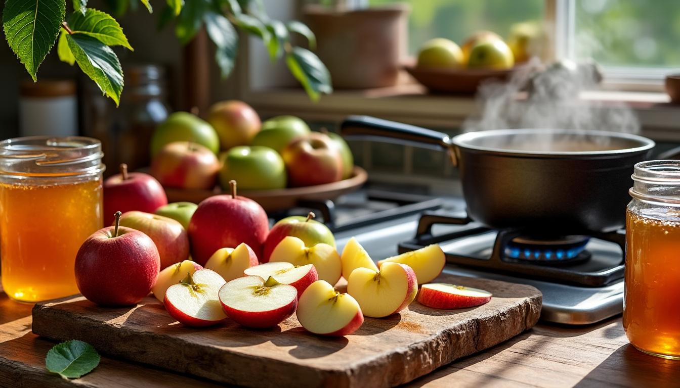 découvrez comment préparer une délicieuse confiture de pommes maison avec notre recette simple et rapide. apprenez les astuces pour obtenir une texture parfaite et un goût artisanal inoubliable.