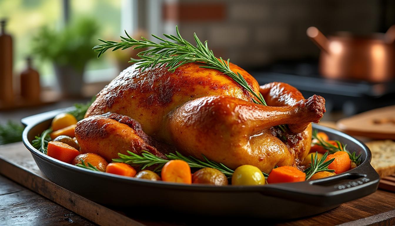 découvrez nos astuces pour réussir la cuisson du chapon au four et préparer un plat savoureux qui ravira vos invités.