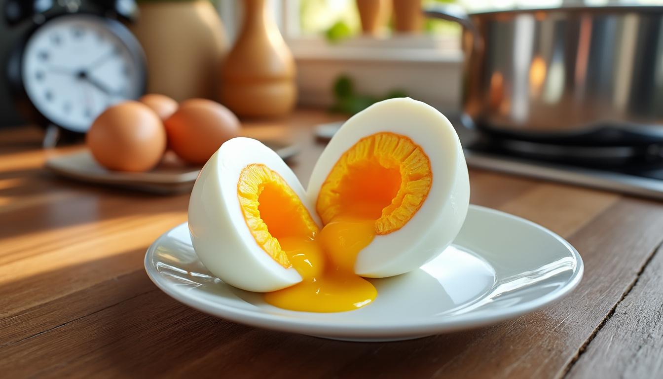 découvrez le temps idéal pour cuire un œuf mollet parfaitement : astuces, conseils de cuisson et secrets pour obtenir un jaune coulant et un blanc tendre à chaque fois.