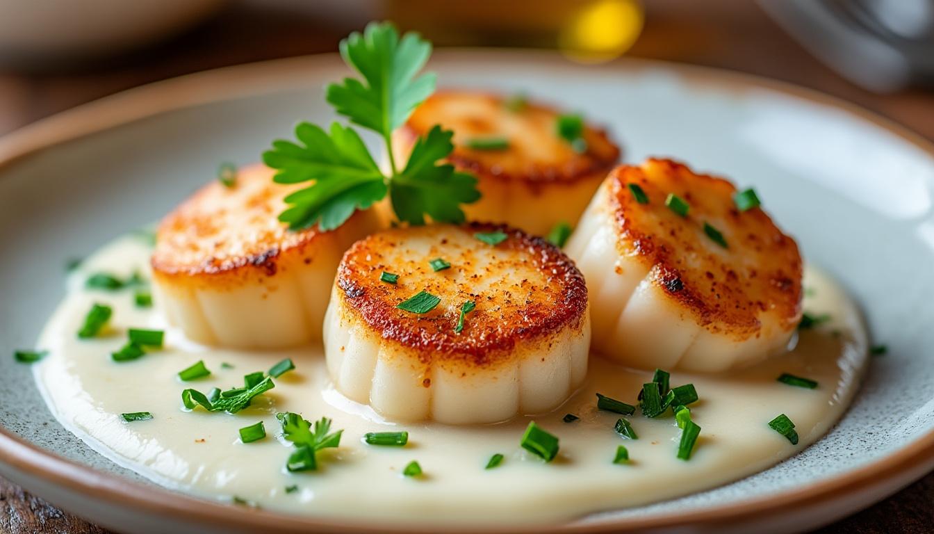 découvrez notre recette facile de noix de saint-jacques à la crème, une préparation savoureuse qui ravira vos papilles en toute simplicité.