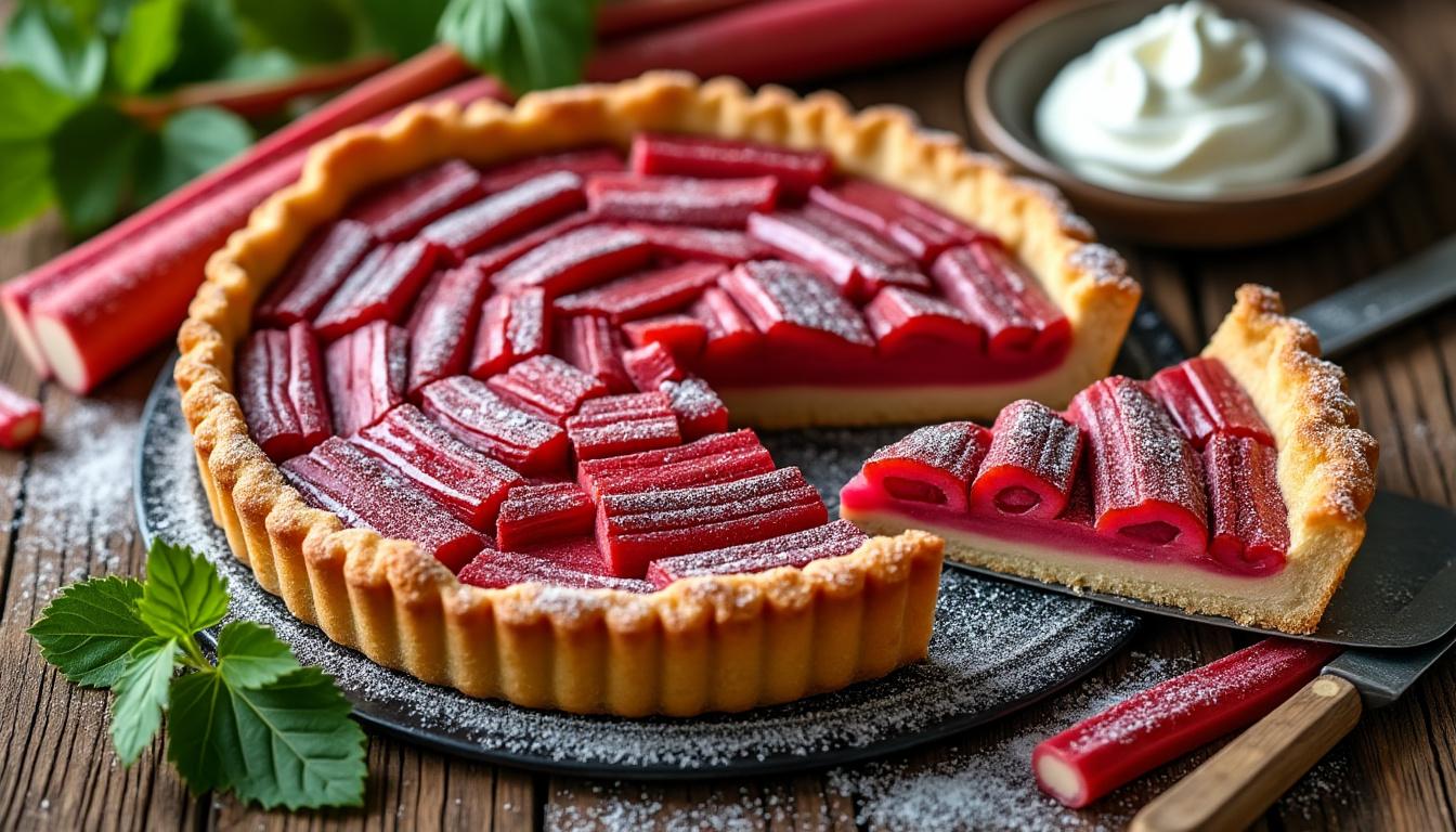 découvrez une recette simple et savoureuse mettant en vedette la rhubarbe, idéale pour régaler vos papilles avec des saveurs fraîches et acidulées.