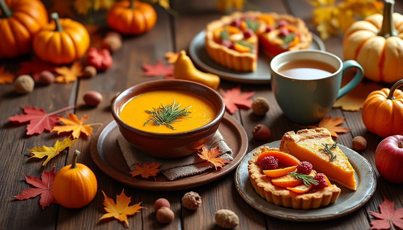 découvrez des recettes d'automne simples et savoureuses, parfaites pour profiter des saveurs de la saison avec des ingrédients de saison.
