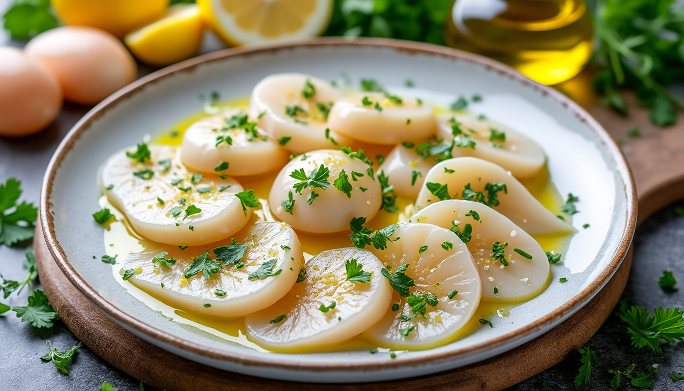 découvrez nos astuces pour réussir un carpaccio de saint-jacques frais et savoureux, alliant finesse et simplicité pour un plat délicat et raffiné.
