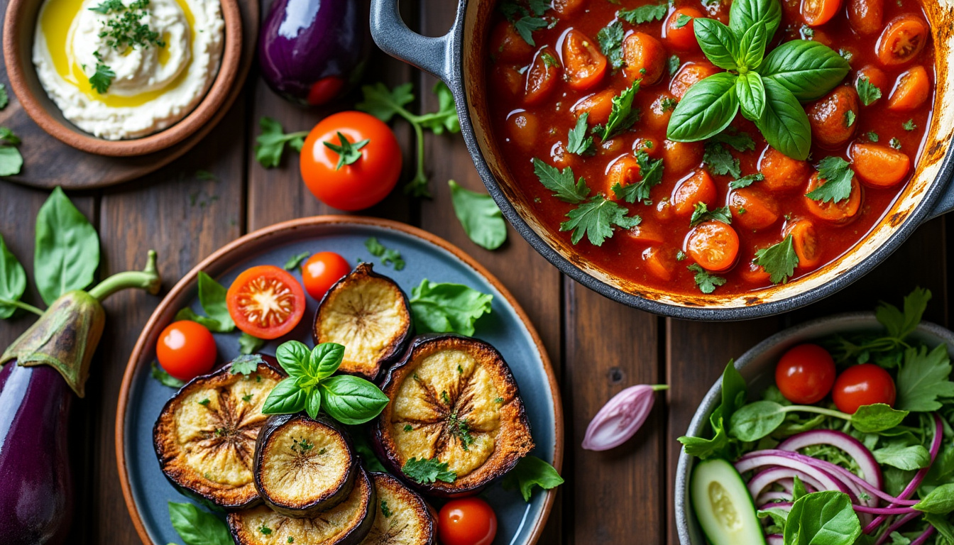 découvrez des recettes gourmandes et simples à base d'aubergines, faciles à préparer pour vos repas quotidiens savoureux et variés.