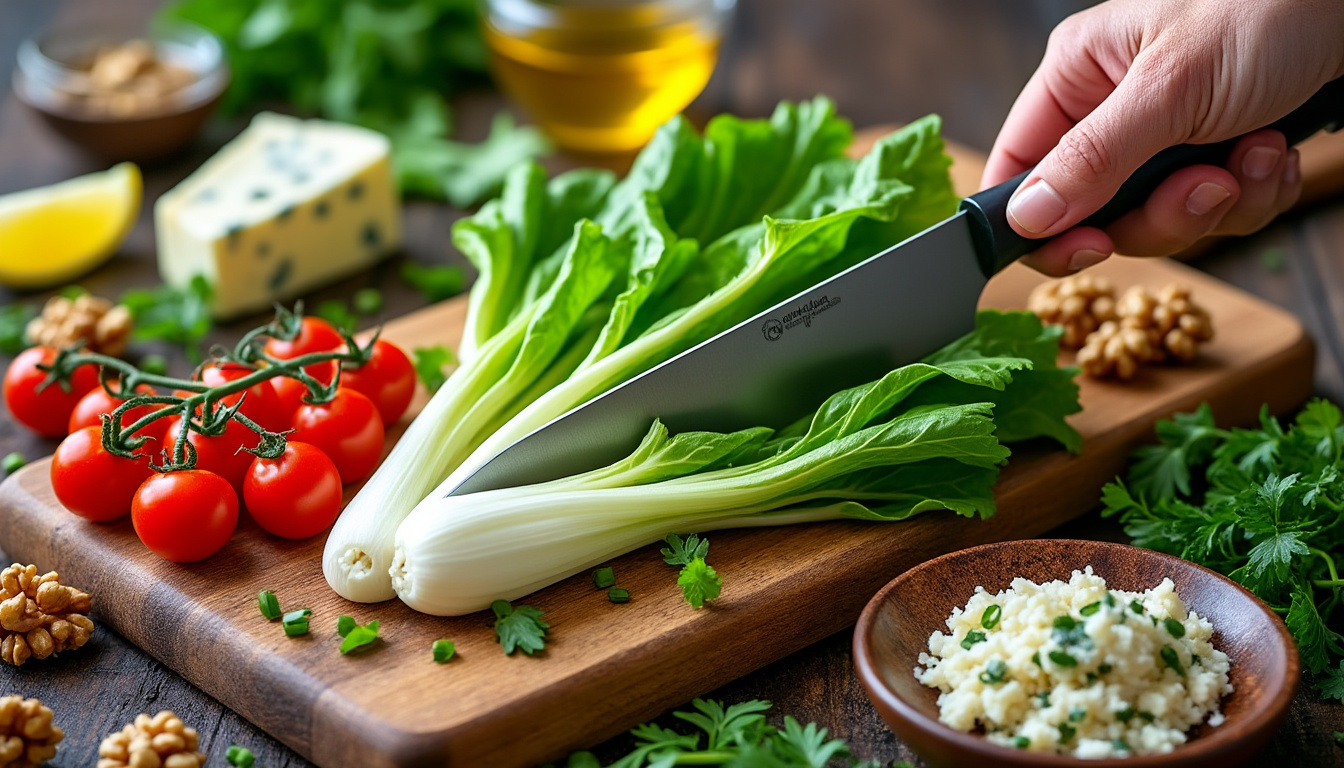 découvrez comment préparer une salade d'endives savoureuse et facile avec notre recette étape par étape, idéale pour un repas léger et frais.