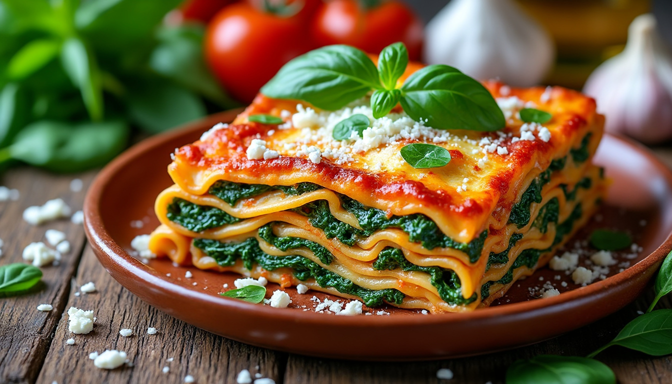 découvrez notre recette de lasagne chèvre épinard, savoureuse et facile à préparer, pour un plat gourmand et rapide à réaliser en famille ou entre amis.