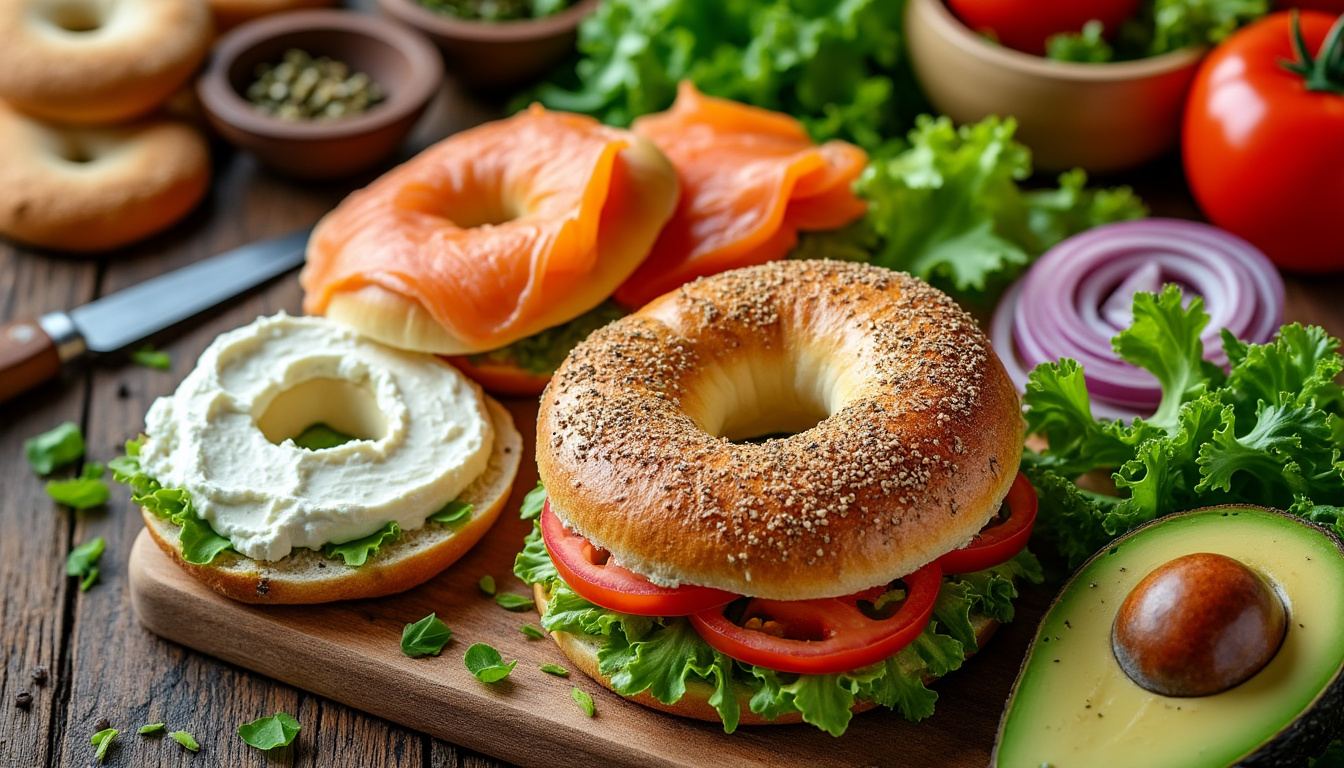 découvrez une recette de bagel simple et savoureuse à préparer facilement chez vous, idéale pour un repas rapide et gourmand.