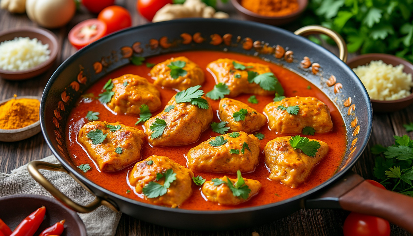 découvrez comment préparer un poulet tikka massala savoureux et facile à la maison grâce à notre recette étape par étape, pour un plat indien authentique et délicieux.