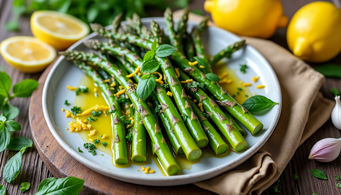 découvrez une recette facile d'asperges vertes pour préparer un repas sain et savoureux en quelques minutes, parfait pour une alimentation équilibrée.