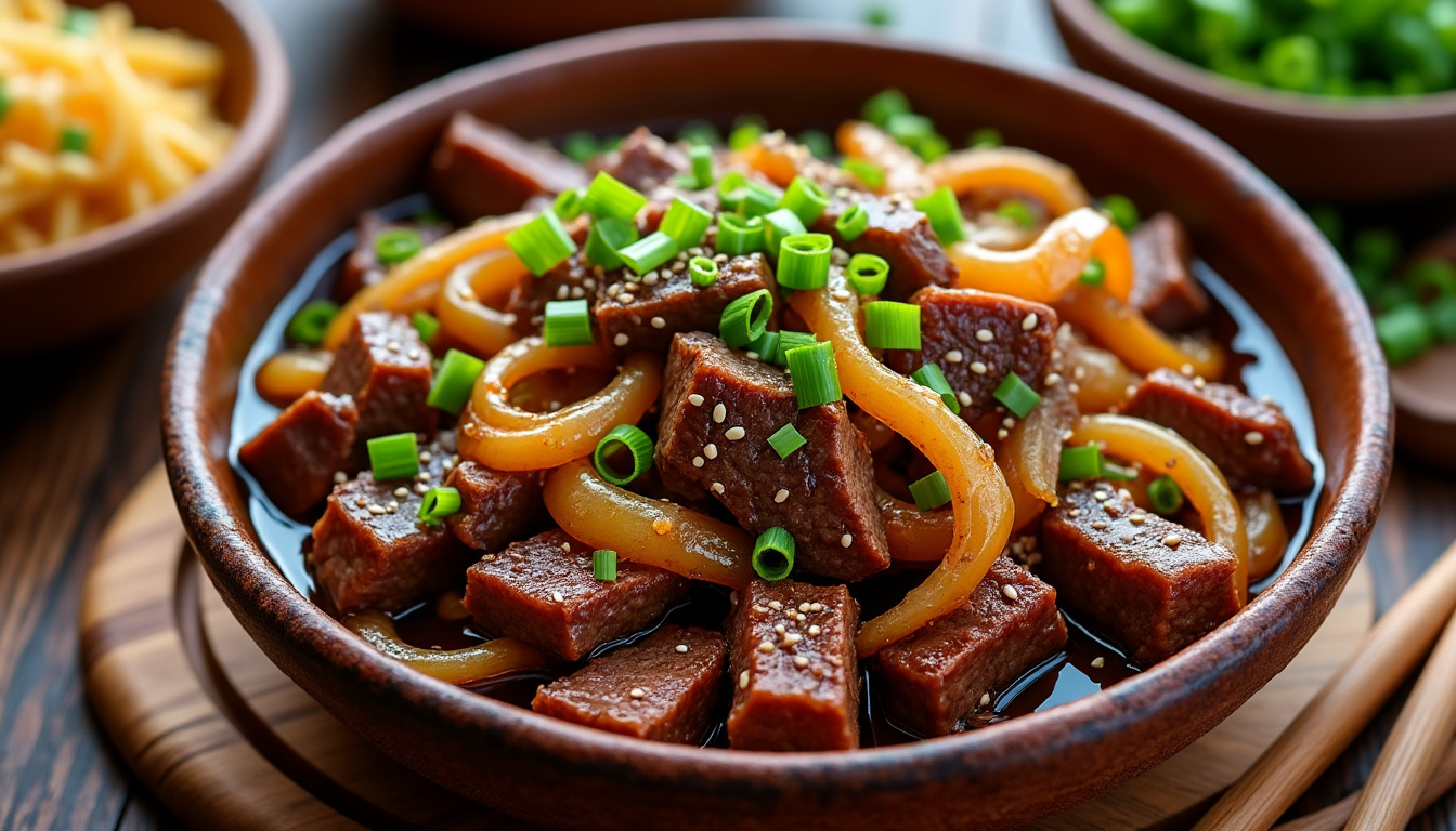 découvrez notre recette facile de bœuf aux oignons, parfaite pour un dîner savoureux et rapide à préparer. un plat gourmand qui ravira toute la famille.