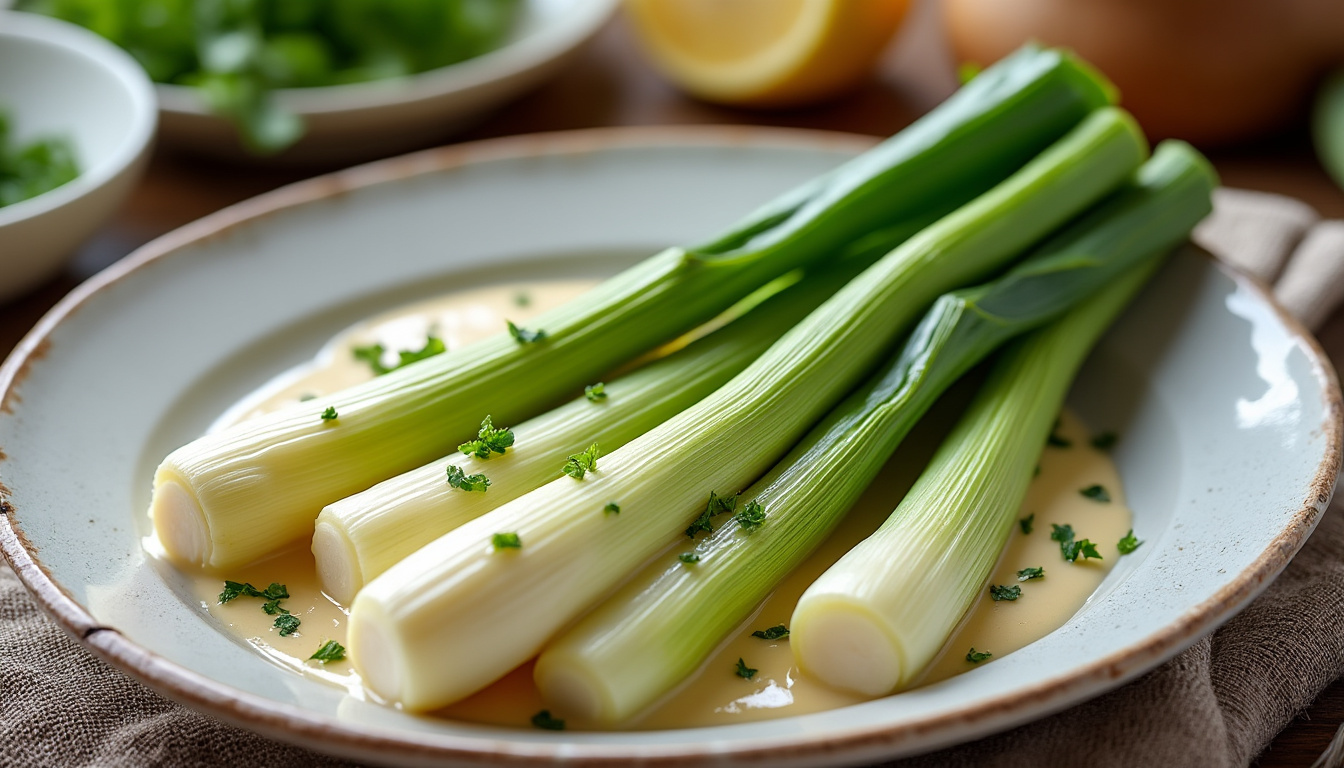 découvrez notre recette facile de poireaux à la crème, un plat gourmand et savoureux parfait pour régaler toute la famille en toute simplicité.