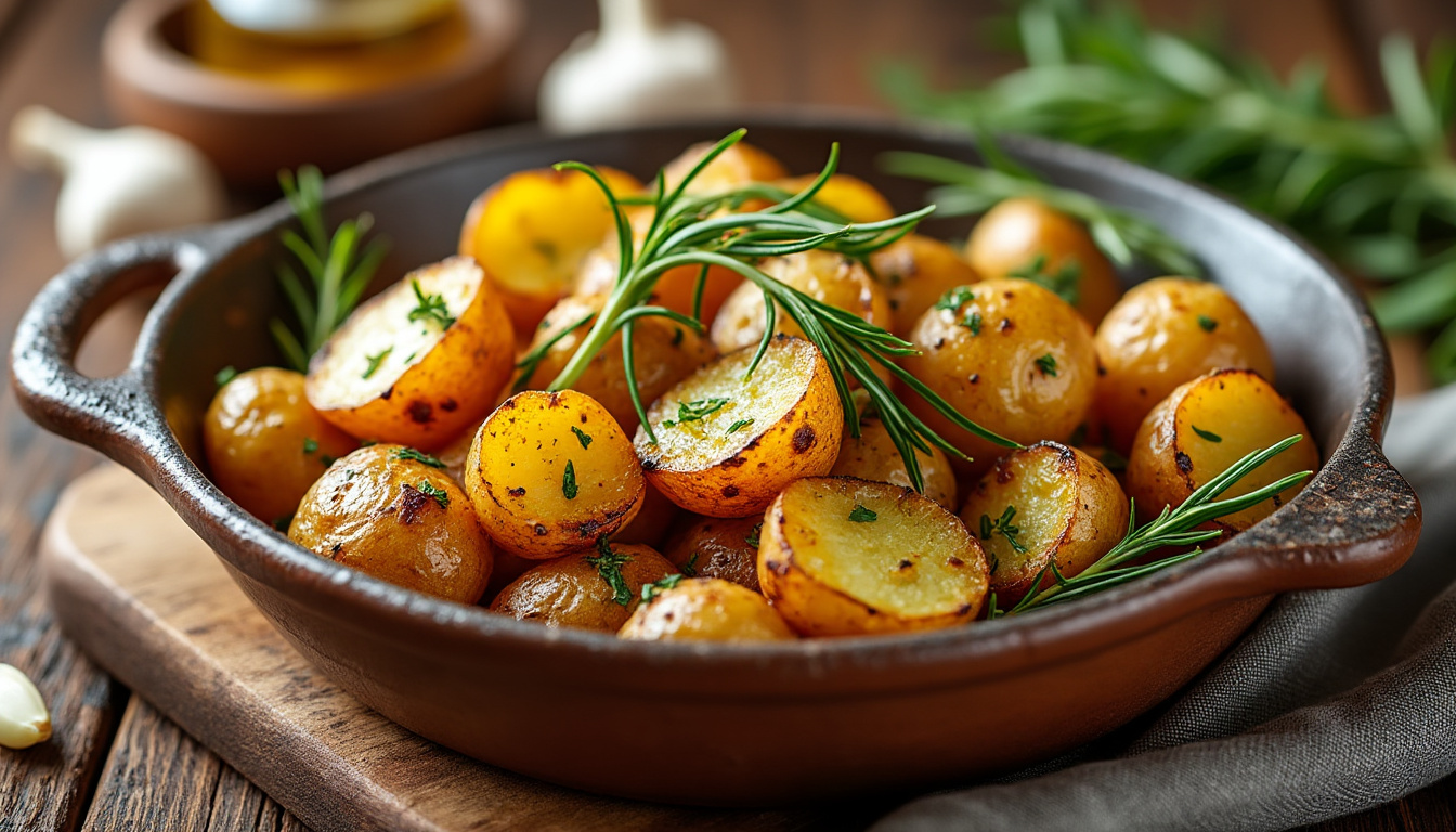 découvrez une recette simple et savoureuse de pomme de terre grenaille rôtie au four, parfaite pour accompagner vos plats avec une touche croustillante et gourmande.
